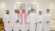 The Community College of Qatar officials with members from the Saudi Embassy delegation.