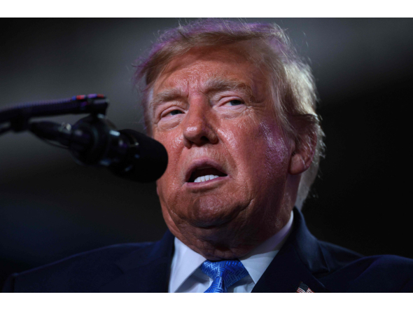 U.S. President Donald Trump delivers remarks during a campaign rally at Crossroads Arena on October 26, 2026 in Corinth, Mississippi. Photo by CHIP SOMODEVILLA / GETTY IMAGES NORTH AMERICA / Getty Images via AFP