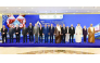 President of Kahramaa Eng Abdullah bin Ali Al Thiyab with other officials during the event.