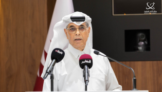 Minister of State and President of Qatar National Library H E Dr. Hamad bin Abdulaziz Al Kawari.