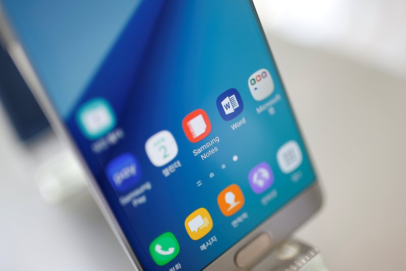 Samsung Electronics' Galaxy Note 7 smartphone. (REUTERS)