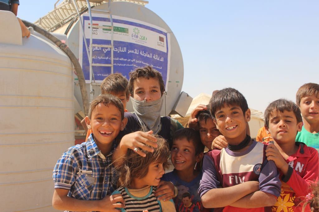 RAF delegation also met with 300 orphan children 