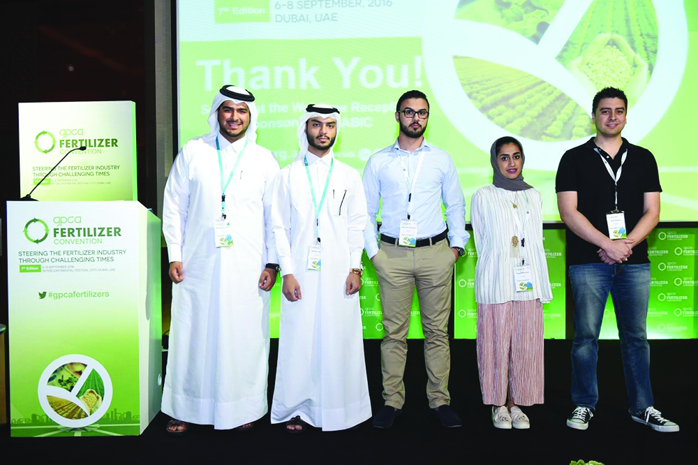 Students representing different institutions at the convention.