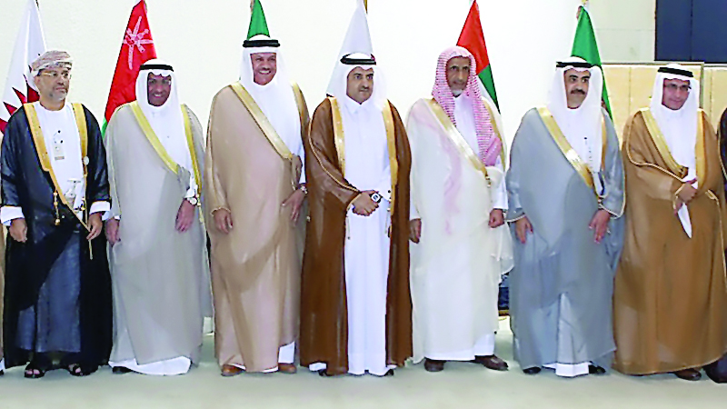 Qatar’s Attorney-General H E Dr Ali bin Fetais Al Marri at the 10th meeting of GCC Public Prosecutors in Riyadh yesterday.