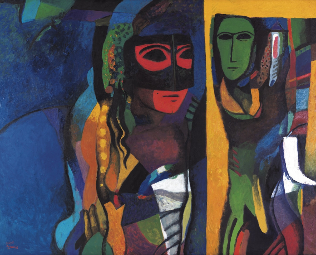 A 1995 painting by acclaimed Iraqi artist Dia Azzawi titled Majnoun Layla (Temptation) inspired by the timeless tale of star-crossed lovers.