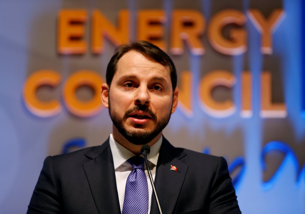 Turkish Energy Minister Berat Albayrak speaks to media ahead of the 23rd World Energy Congress in Istanbul, Turkey, October 9, 2016. REUTERS/Murad Sezer