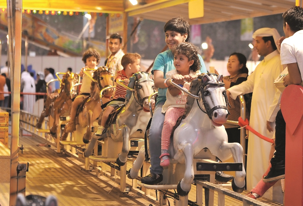 Children take part in games and activities at Qatar Summer Festival 2016 at Entertainment City at Doha Exhibition and Convention Centre. Abdul Basit / The Peninsula / File photo