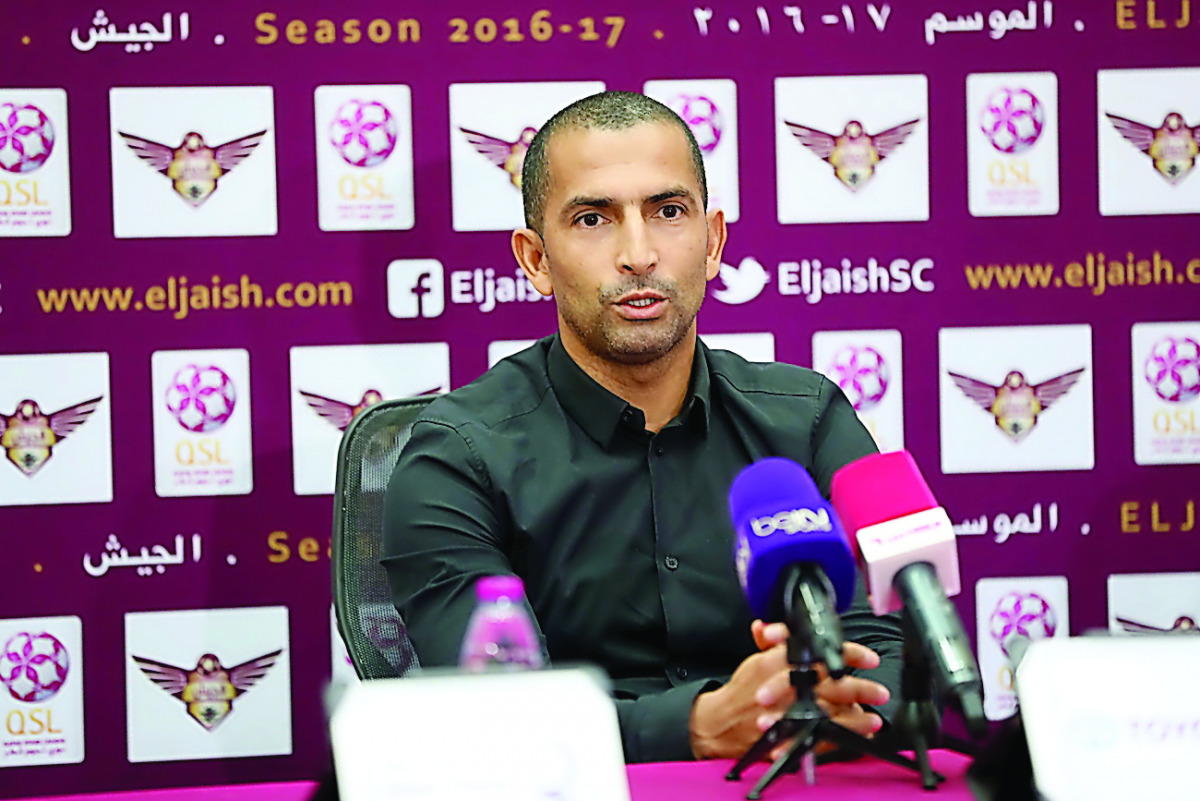 Sabri Lamouchi, the head coach of El Jaish, speaking on the eve of the Qatar Stars League (QSL) match against Al Khor