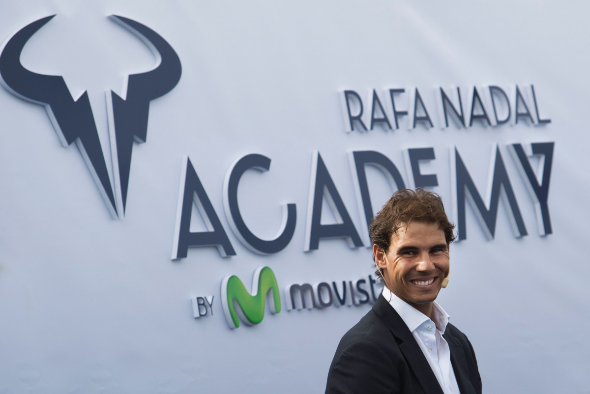 Spanish tennis player Rafael Nadal smiles during the opening of the Rafa Nadal Academy in Manacor on October 19, 2016. (AFP / Jaime Reina)