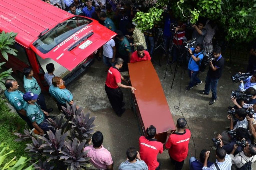 Cesare Tavella was shot dead in the diplomatic quarter of the capital. / AFP.