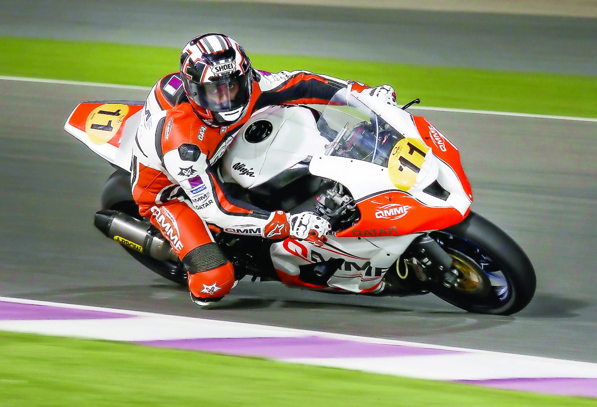 Qatar’s Saeed Al Sulaiti of Pedercini Racing team in action in this file picture.