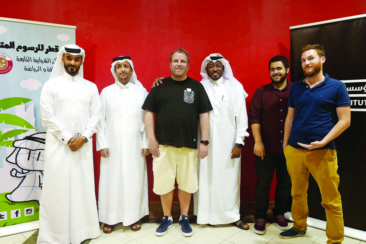 Officials and some participants at the first animation workshop organised recently at the DFI.
