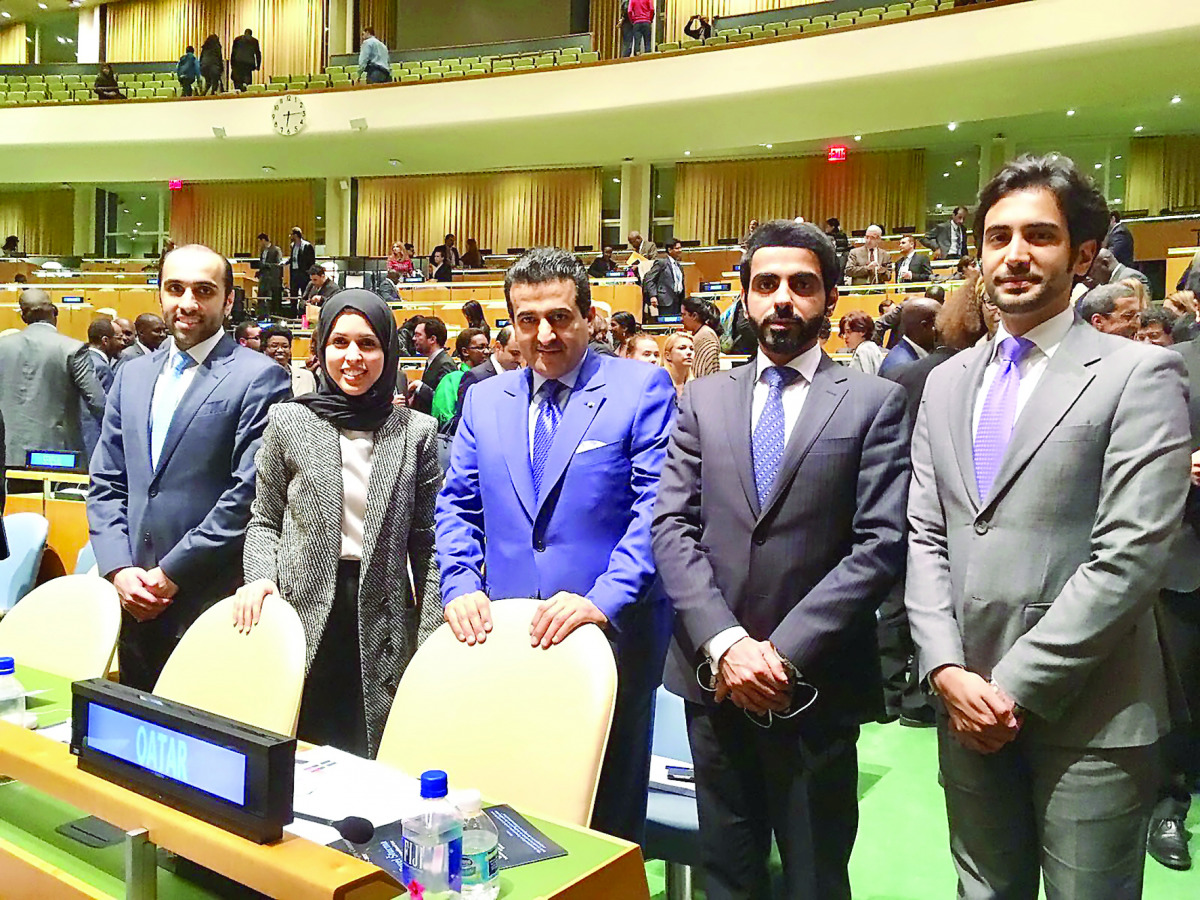 Public Prosecutor and the UN special lawyer on anti-corruption, H E Dr Ali bin Fetais Al Marri, at the UN hadquarters in New York.
