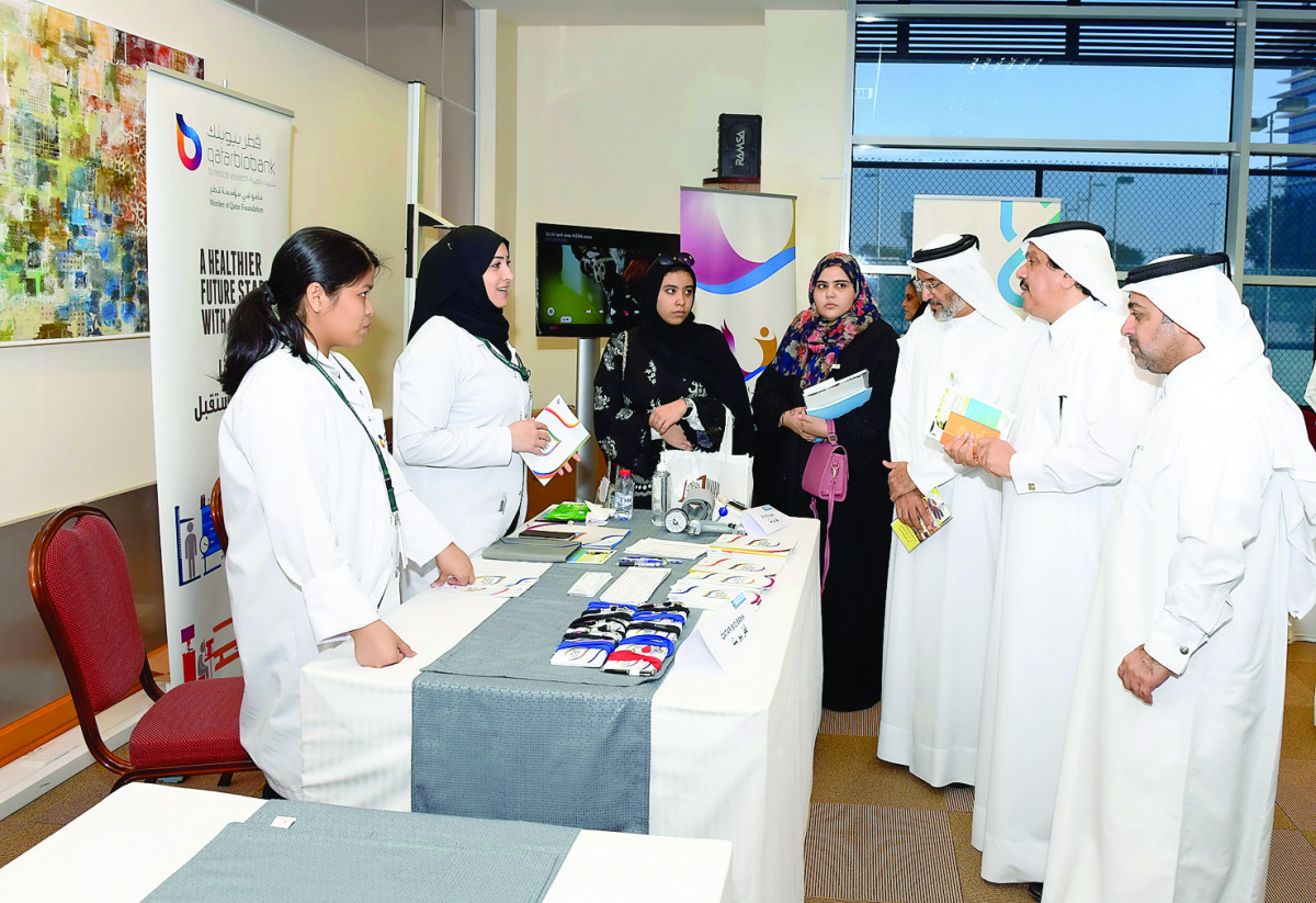 The Seventh Career Fair and Volunteering Program for students at Bayt Al Dhiyafah in Hamad Bin Khalifa Medical City.