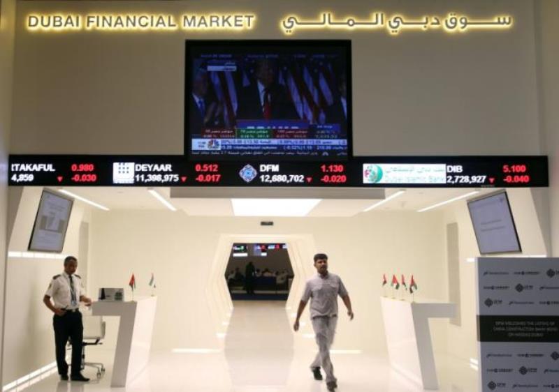 A screen shows US President-elect Donald Trump at Dubai Financial Market, in Dubai, United Arab Emirates, November 9, 2016. REUTERS/Stringer