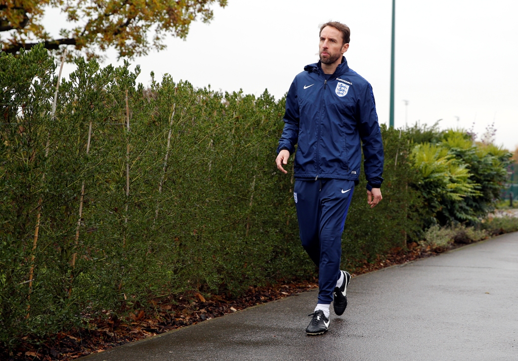 England interim manager Gareth Southgate arrives for training Action Images via Reuters / John Sibley Livepic EDITORIAL USE ONLY.
