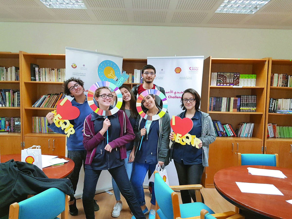 Students who participated in Enterprise Challenge Qatar (ECQ) 2016-2017 Programme.
