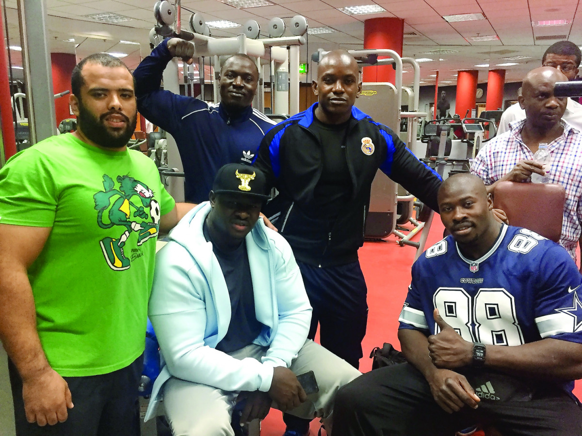 2014 Winner and a frontrunner for this year's tournament, Cristopher Oketch poses for a photograph with fellow contestants.