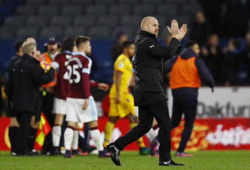 File photo of Burnley manager Sean Dyche celebrates after a game.