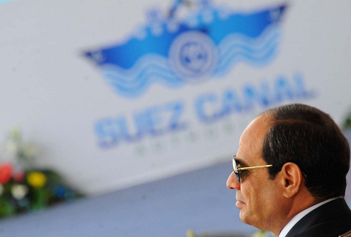 Egyptian President Abdel Fattah al-Sisi attends during the first anniversary of launching the New Suez Canal and the 60th anniversary of nationalizing the Suez Canal in Ismailia, August 6, 2016