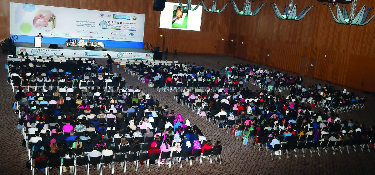 Participants at the International Wound Management Conference in Doha.