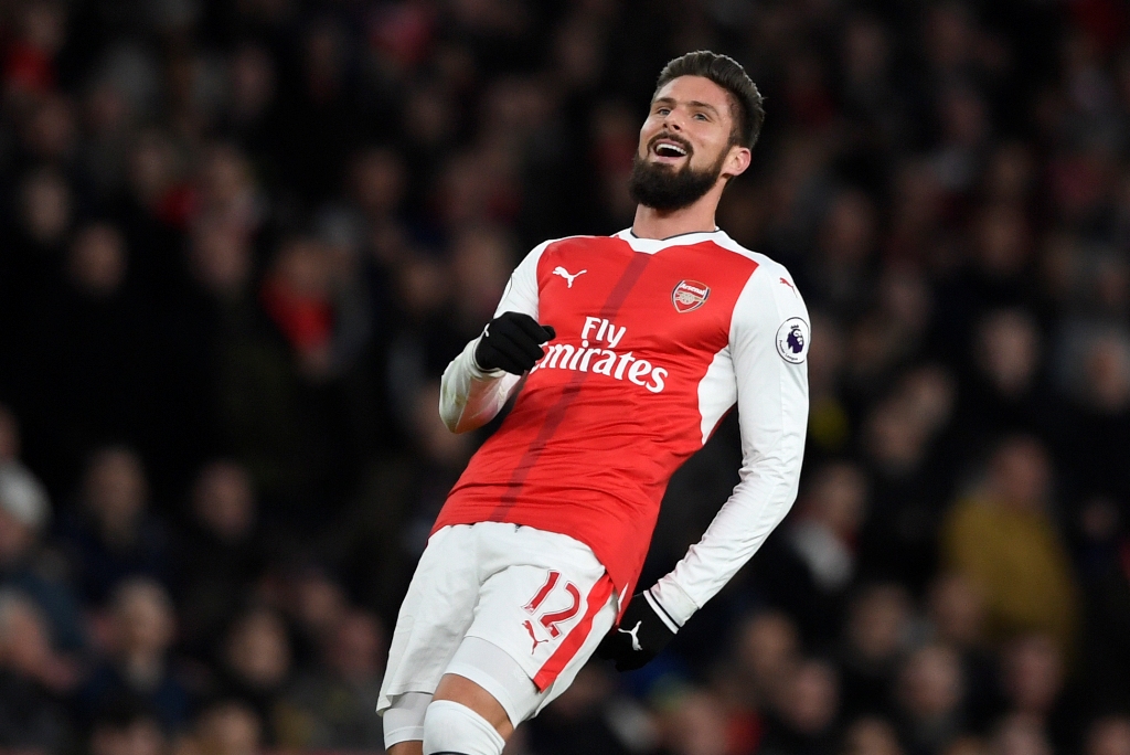 Arsenal's Olivier Giroud. Reuters / Tony O'Brien Livepic 
