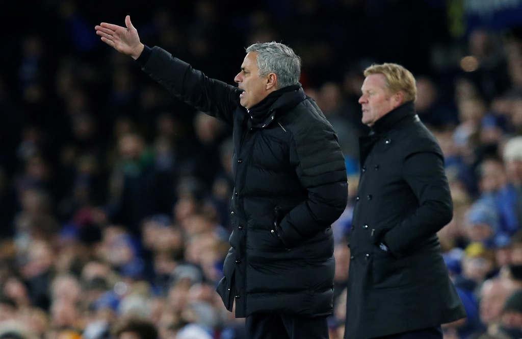 United manager Jose Mourinho and Everton manager Ronald Koeman Reuters / Andrew Yates