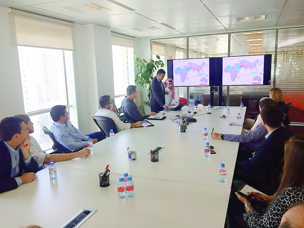 The MBA students from DePaul University being hosted by Ooredoo.