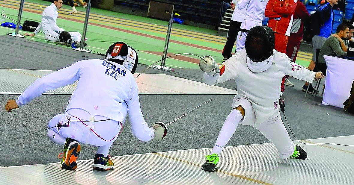 Action from the 2016 Qatar Fencing Grand Prix at the Aspire Zone yesterday. The competitions is held for both men and women. The four-day event is bringing together elite fencers representing different countries from across the world  including Italy, Hun