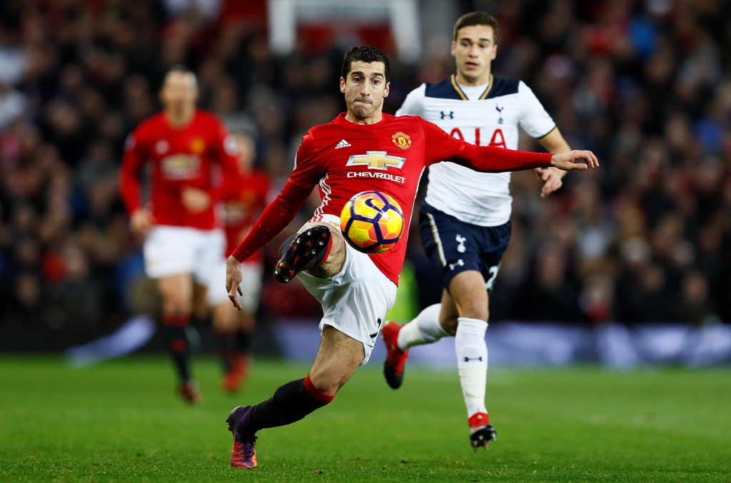 Manchester United's Henrikh Mkhitaryan in action Action Images via Reuters / Jason Cairnduff