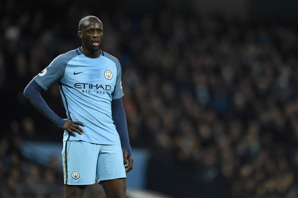Manchester City's Ivorian midfielder Yaya Toure reacts during the English Premier League football match between Manchester City and Arsenal at the Etihad Stadium in Manchester, north west England, on December 18, 2016.  AFP / Oli SCARFF