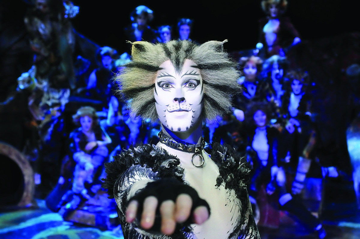 Munkustrap, the principal narrator character in the musical Cats playing from February 1 to 4 at Qatar National Convention Center as part of the Shop Qatar 2017 festival.