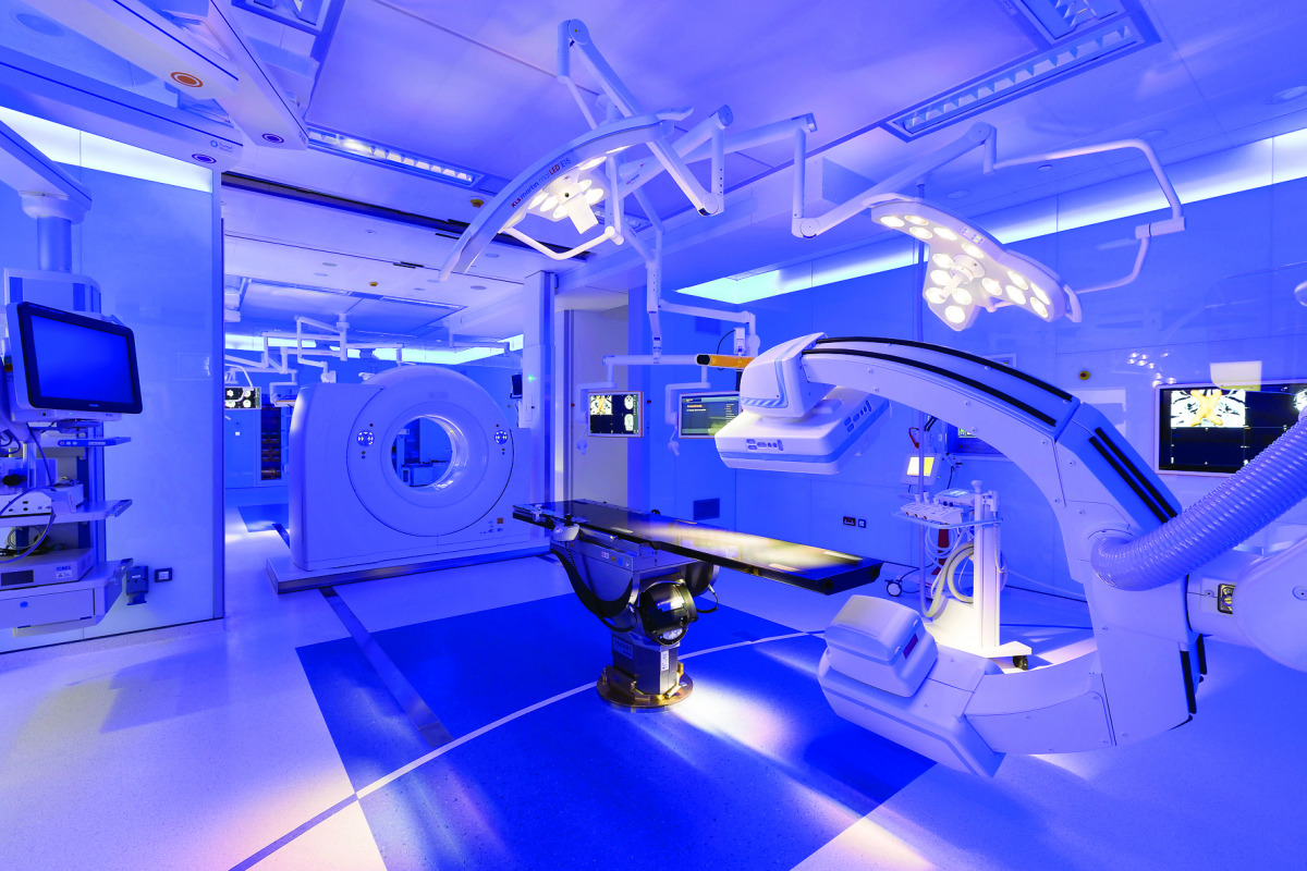 The Hybrid MRI operating room at Hamad General Hospital.
