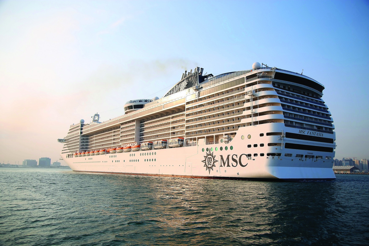 MSC Fantasia which docked at Doha Port earlier this month.