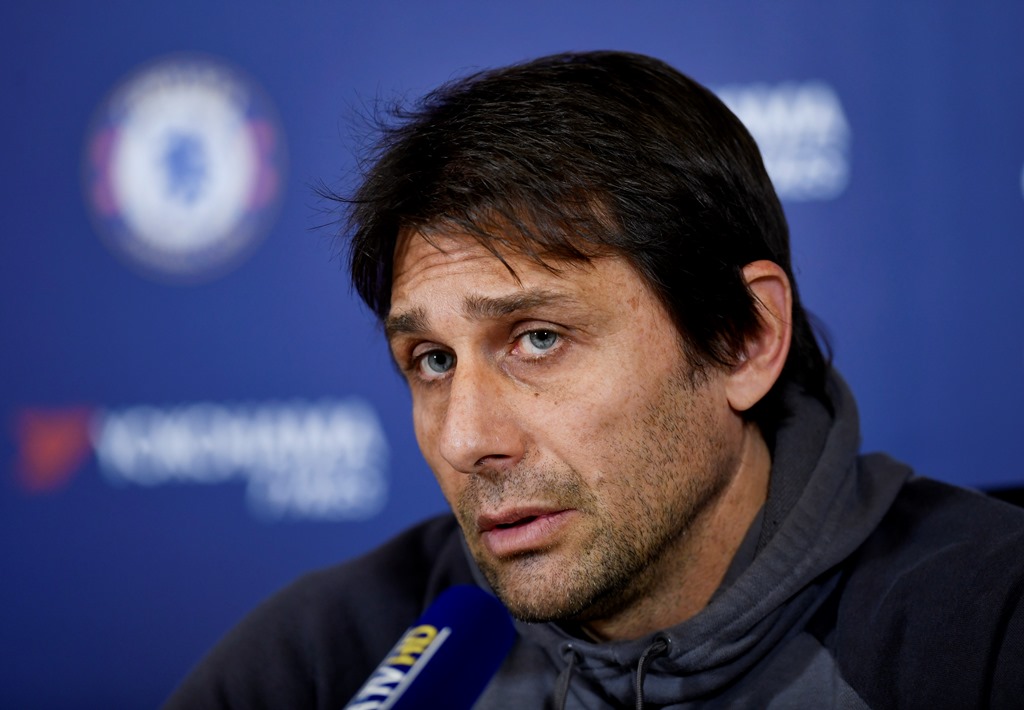 Britain Football Soccer - Chelsea - Antonio Conte Press Conference - Chelsea manager Antonio Conte during the press conference Action Images via Reuters / Tony O'Brien Livepic 

