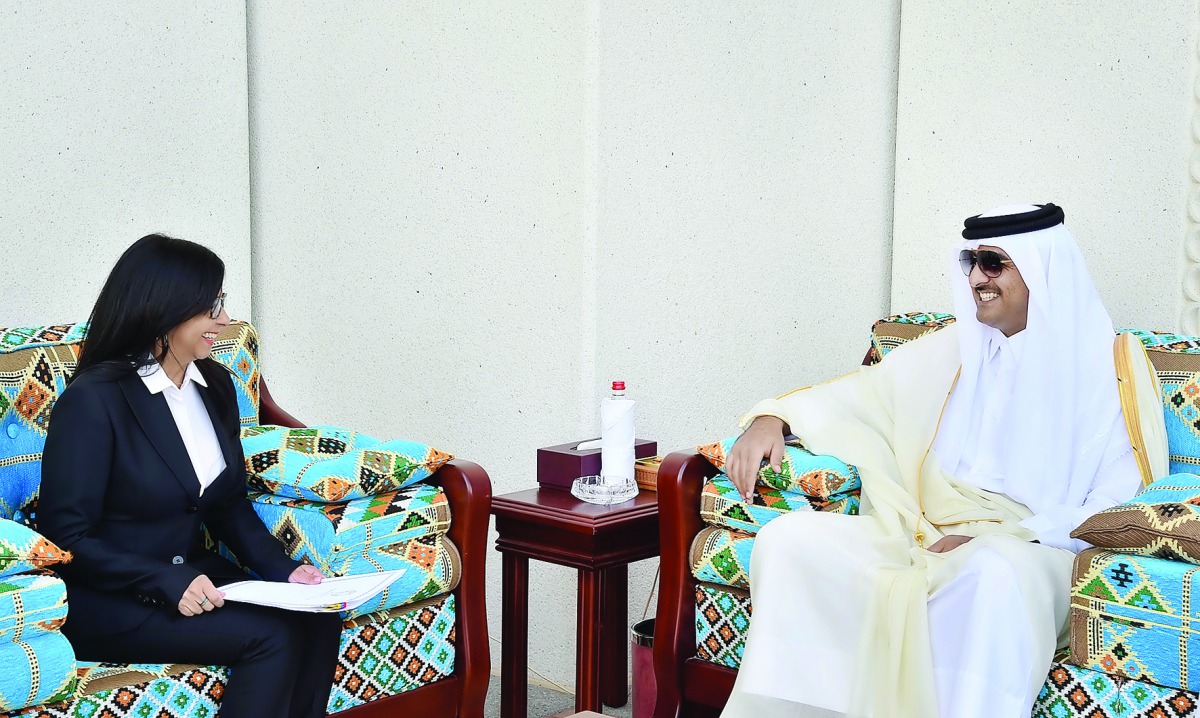Emir H H Sheikh Tamim bin Hamad Al Thani has received a message from President of Venezuela Nicolas Maduro, pertaining to bilateral relations and means of boosting and developing them. The message was handed over by Venezuelan Vice-President for Political