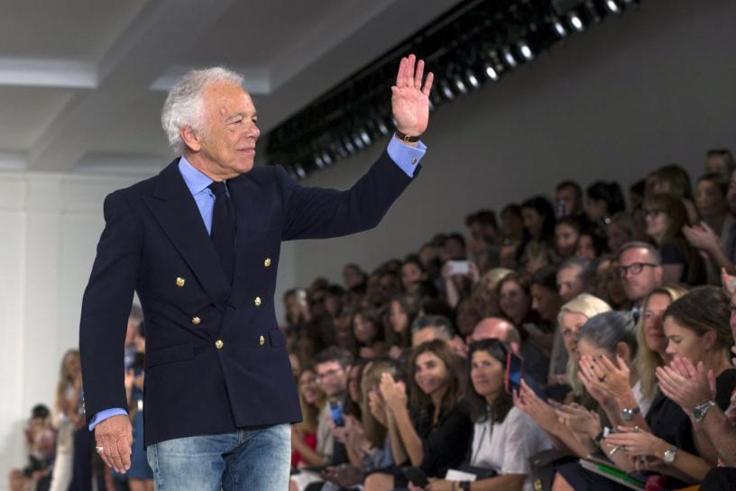 A close up picture shows the label of U.S. fashion designer Ralph Lauren inside a jacket at a fashion shop in Frankfurt, Germany, March 15, 2016. REUTERS/Kai Pfaffenbach