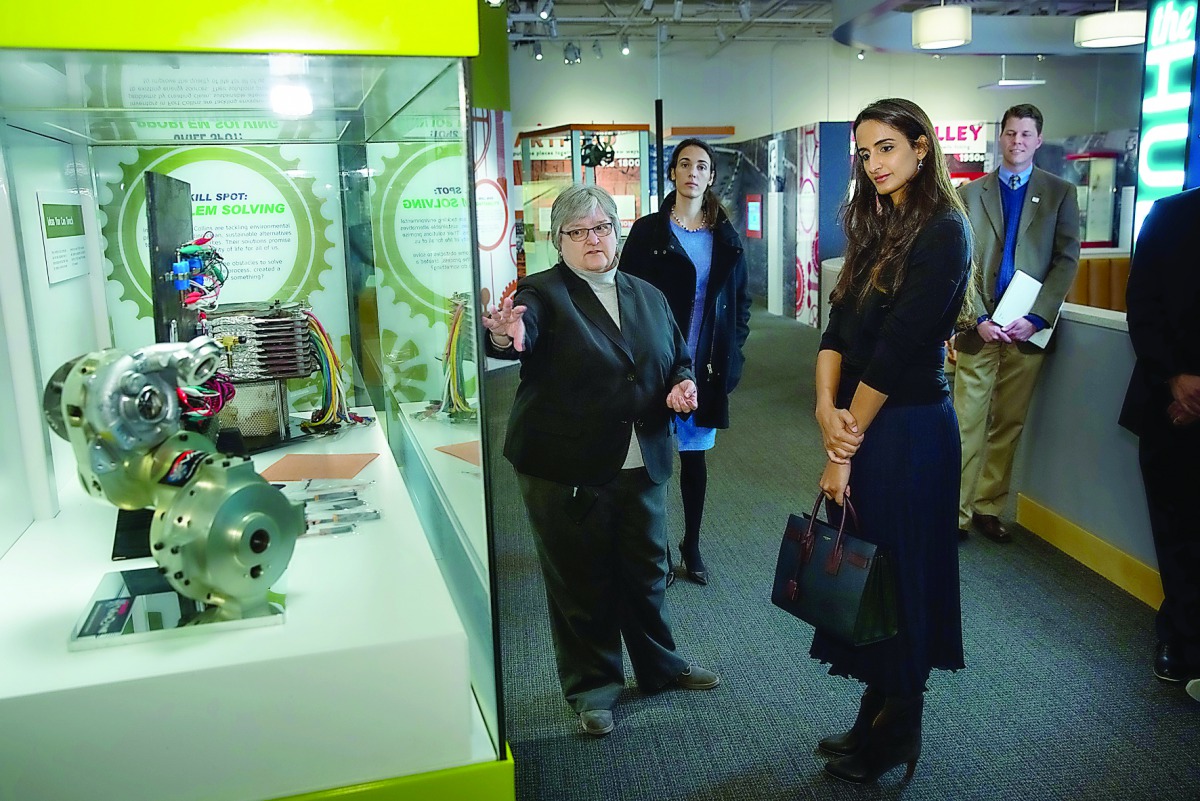 H E Sheikha Hind bint Hamad Al Thani at the Smithsonian National Museum of American History 