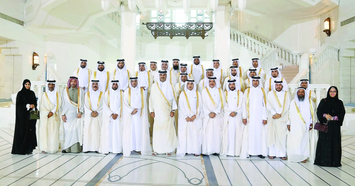 Emir H H Sheikh Tamim bin Hamad Al Thani met yesterday with Chairman, Vice-Chairman and members of the Central Municipal Council at Emiri Diwan. The meeting was attended by the Prime Minister and Interior Minister H E Sheikh Abdullah bin Nasser bin Khalif