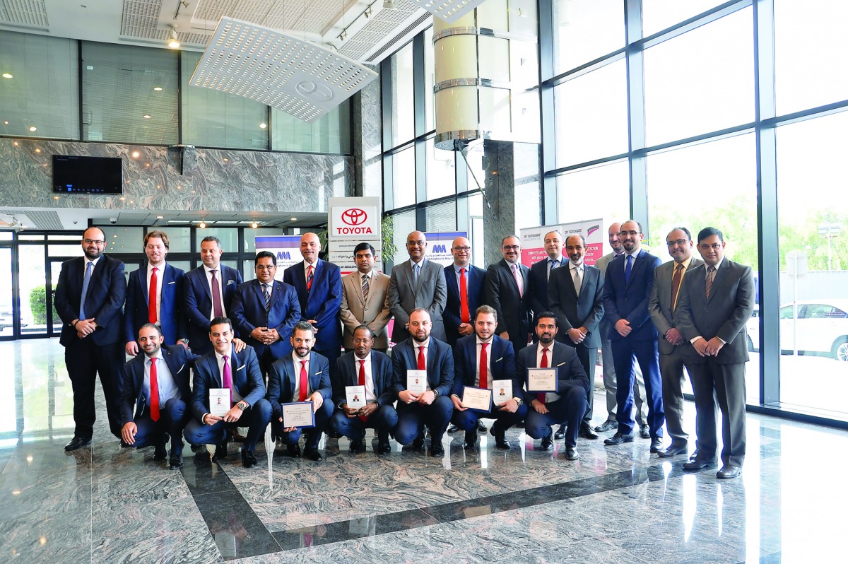 Winners along with officials of Abdullah Abdulghani & Bros. Toyota.