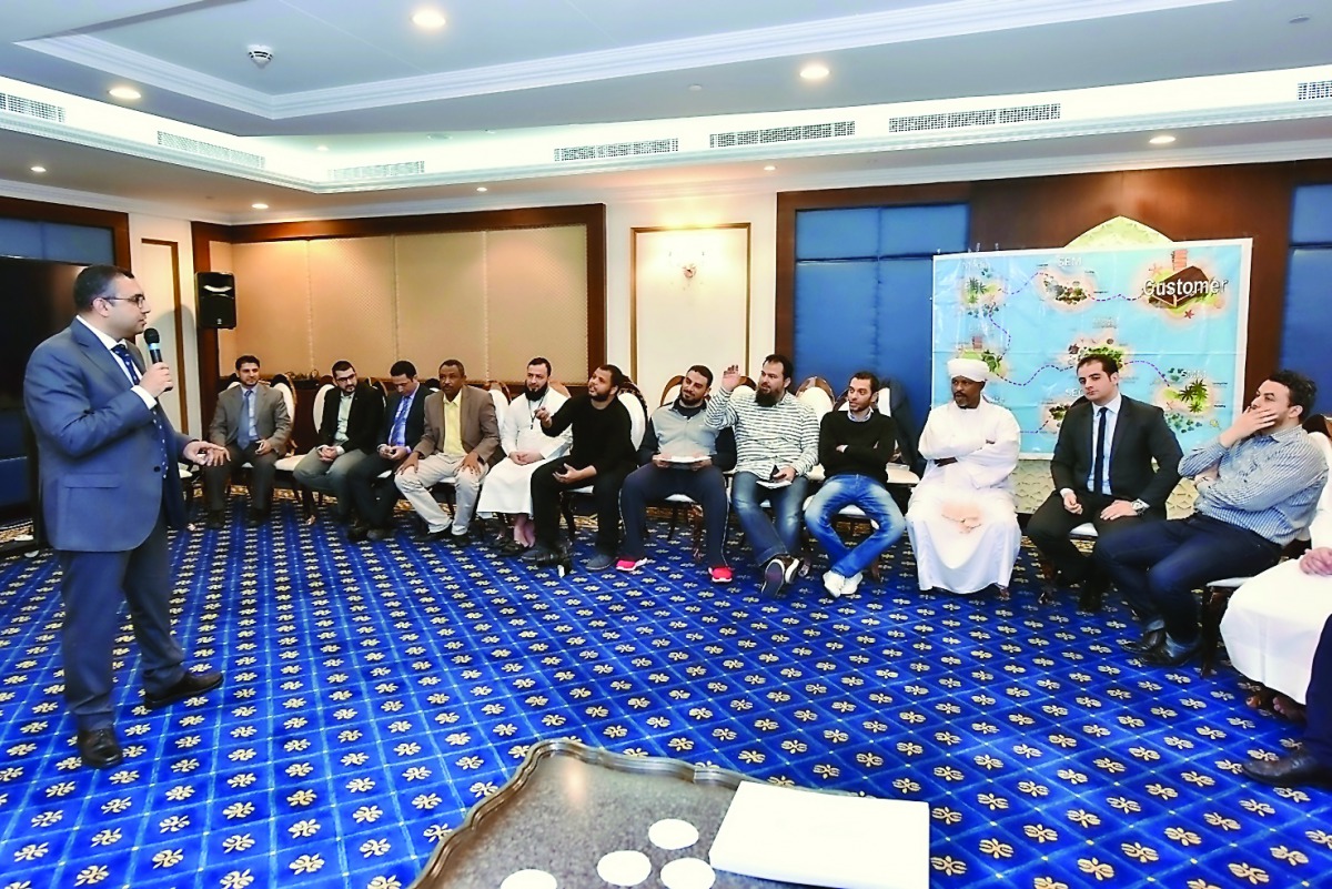 Participants at the training programme organised by the Electronic Department of Dar Al Sharq.