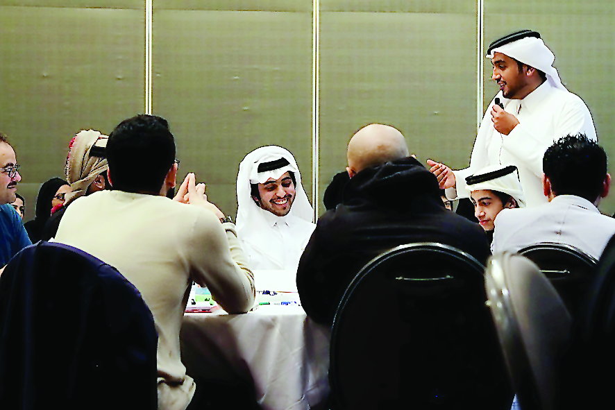 Participants at the “Organize your Life” workshop conducted by Bedaya Center, a joint initiative by Qatar Development Bank and Silatech, in collaboration with Nasser Al Mogaiseeb, at the City Centre Rotana Doha. 
