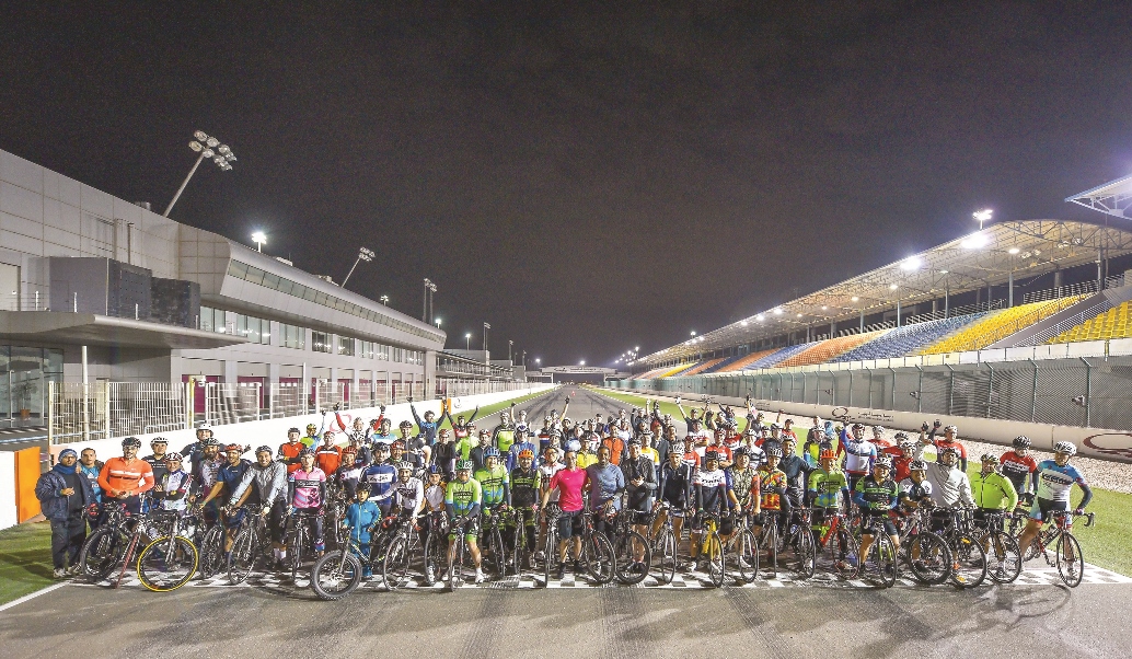 File photo of participants at a training sessions at the Losail Circuit Sports Club