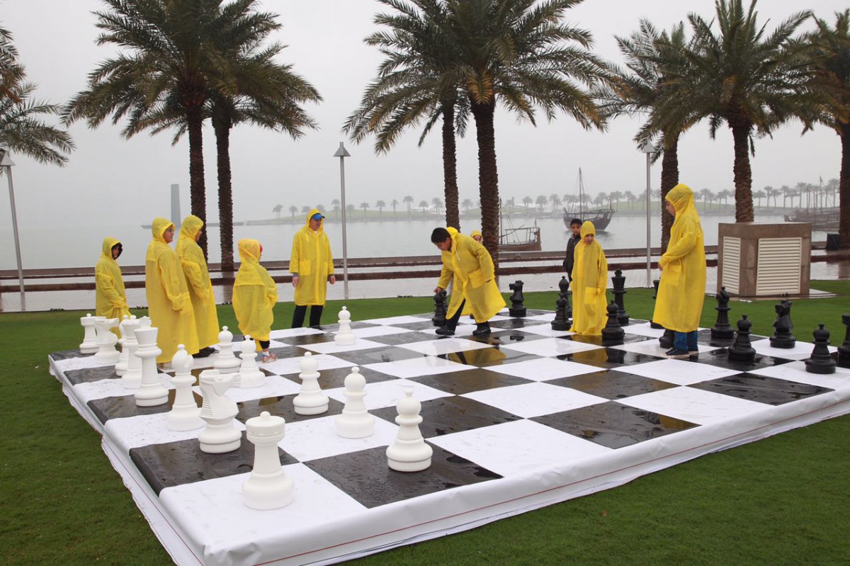 Sports activity at MIA park. Pic: Qassim Rahmatullah / The Peninsula