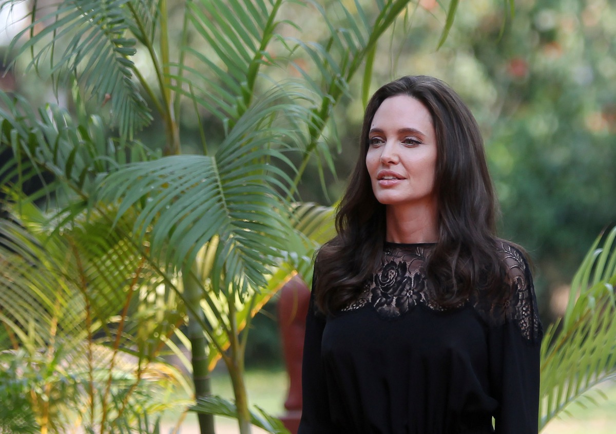 Actress Angelina Jolie arrives for a news conference at a hotel in Siem Reap province, Cambodia, February 18, 2017. Reuters/Samrang Pring
