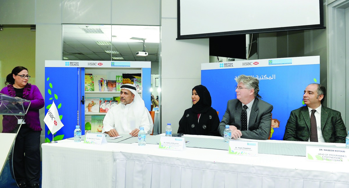 From left: Abdul Hakeem Mostafawi, CEO, HSBC; Maitha Al Bouainain, Executive Director, Community Affairs and Patient Engagement at Hamad General Hospital (HGH); Dr Frank Fitzpatrick, Director, British Council Qatar (BCQ); and Dr Waseem Kotoub, Head of Pro