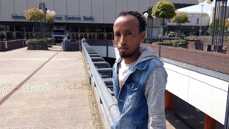 Yemane Mesgen eventually made it to Germany after a treacherous journey as a refugee [Yermi Brenner/Al Jazeera]


