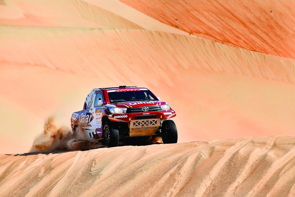 Qatar's Nasser Al Attiyah of Qatar in action in this file picture.