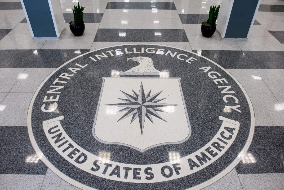 This file photo taken on August 13, 2008 shows the seal of the Central Intelligence Agency in the lobby of CIA Headquarters in Langley, Virginia. The CIA can turn your TV into a listening device, bypass popular encryption apps, and possibly control your c