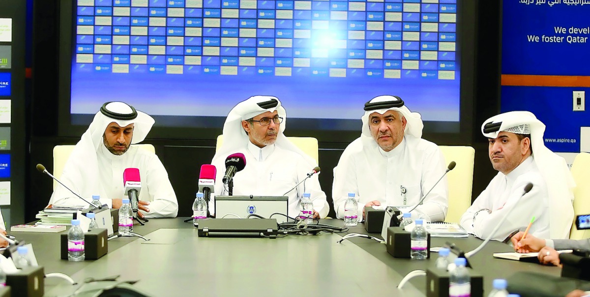 Officials addressing the conference.